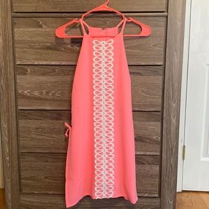 Lily Pulitzer bright pink dress with built in skirt. Size 00